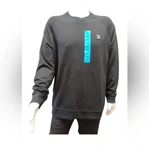 FILA Black Crewneck Sweatshirt Size  XXL